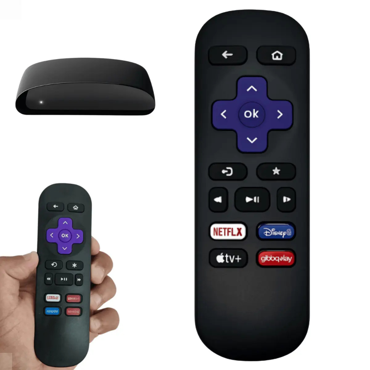 Controle Remoto Compatível Roku Express Streaming Conversor 3910 3930 3960 3940