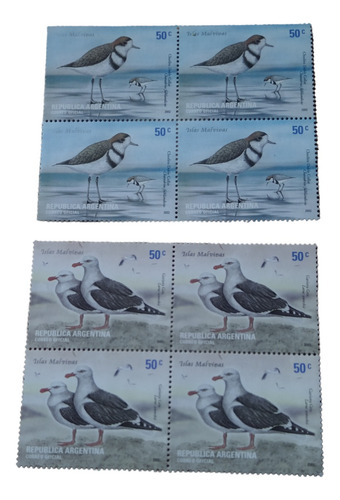Estampillas,fauna Islas Malvinas,año 2002