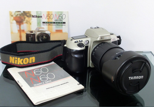 Imagen 1 de 6 de Camara Nikon N60 35mm + Cañon Tamron 3,8-5,6/28-200mm
