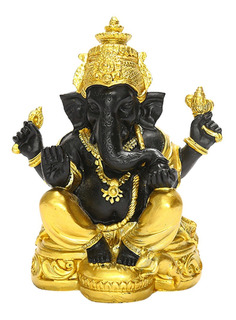 Vidal Regalos Fuente Decorativa Elefante Ganesha Dorado Budismo Hindu 28 cm 