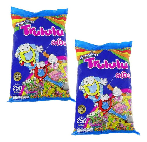 2 Gomitas Trululu Aros X 250u