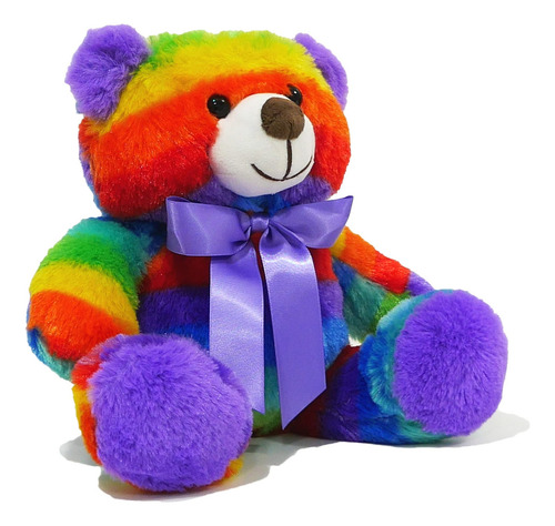 Peluche Arcoíris Oso De Peluche 12 Pulgadas Alegre Su