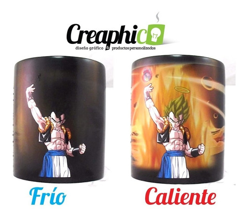 Tazón Dragon Ball, Tazón Mágico, Cambian Con Agua Caliente