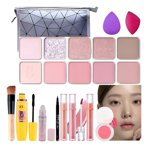 Kit Maquillaje Coreano Estilo K-beauty Perfecto Mujer Latina