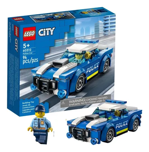 Lego City Carro Da Polícia E Policial 60312