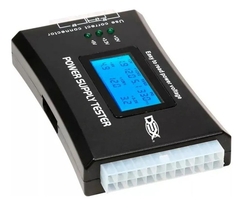 Testador Fonte Alimentação Digital Lcd Atx Btx Itx Hd Sata