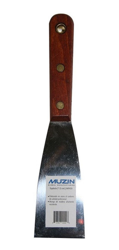 Imagen 1 de 6 de Espatula 2'' Hoja Acero Al Carbono Mango Madera