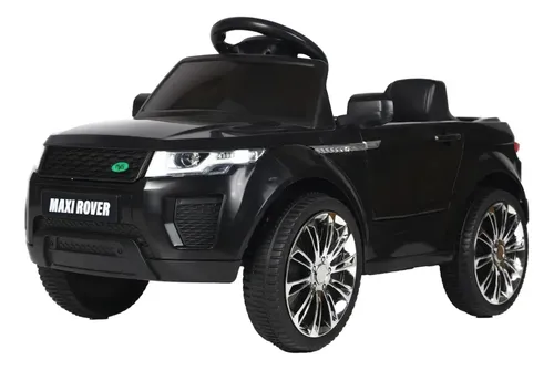 Mini Carro Elétrico Infantil Marcha Frente/Ré 6V Controle Remoto Bluetooth Maxi Rover Maxi Toys - PRETO