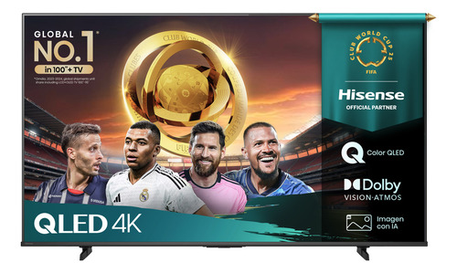 Hisense Television 43qd6qv Modelo 2025 Pantalla 43 Pulgadas Qled Smart Vidaa Tv Uhd 4k Control Remoto Por Voz Con Alexa Escalado Ai A 4k Dolby Vision Atmos Modo De Juego Plus
