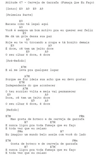 Cifras de Violão Estilo Samba e Pagode