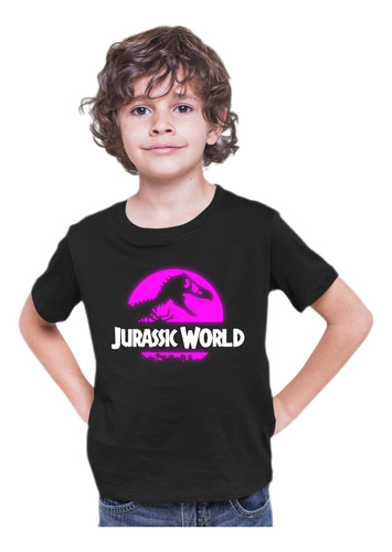 Playera De Jurassic World Dinosaurio, Brilla En La Oscuridad