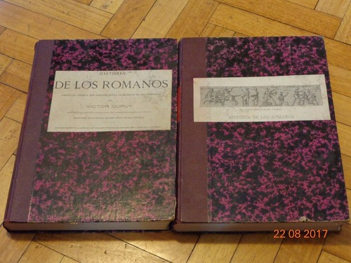 Historia De Los Romanos. Victor Duruy 2 Tomos Tapa Dura&-.