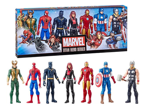 Avengers Set De Figuras De Acción Marvel Titan Hero Series