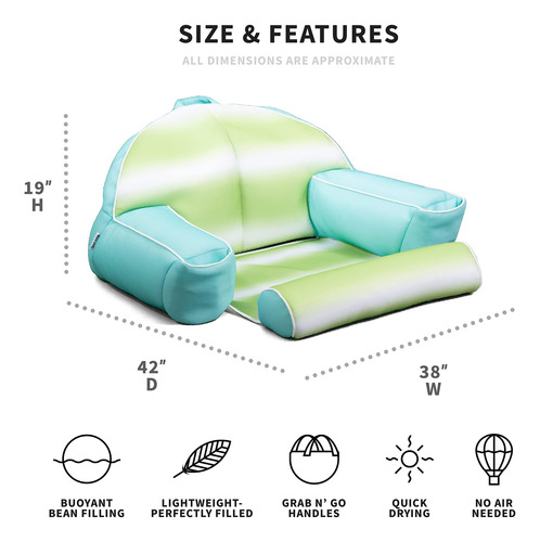 Flotador De Piscina Lazy Lounger Para Relajación Total