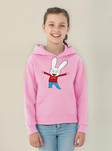 Poleron Niños Unisex Con Capucha Simon Conejo Netflix 078