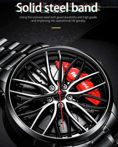Relojes De Coche For Hombre: Diseño Deportivo De Acero Inox