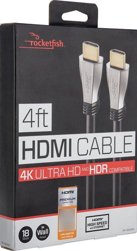 Cable De Hdmi 18gbps Ultra Hd De 1,21 