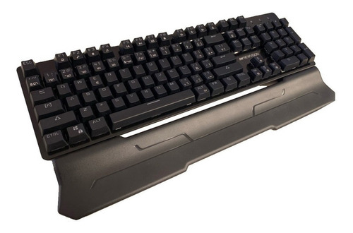 Imagen 3 de 4 de Teclado gamer Newvision NW-800 QWERTY español color negro con luz RGB