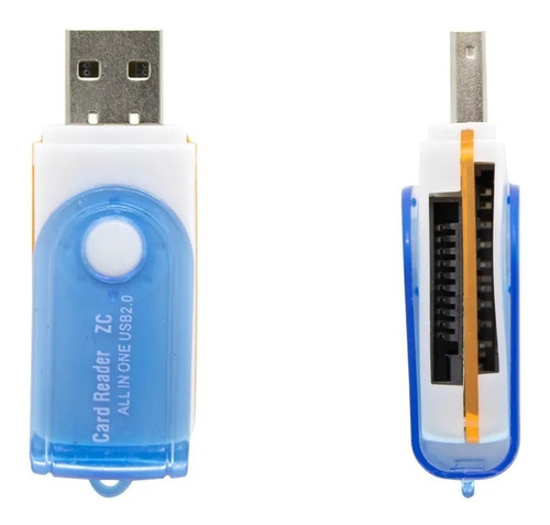 Lector USB y adaptador de tarjeta de memoria micro SD de hasta 64 GB