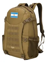 Comprar Mochila T-go Táctica 30l Trekking Con Porta Rollers Camping Color Camel Táctica camel