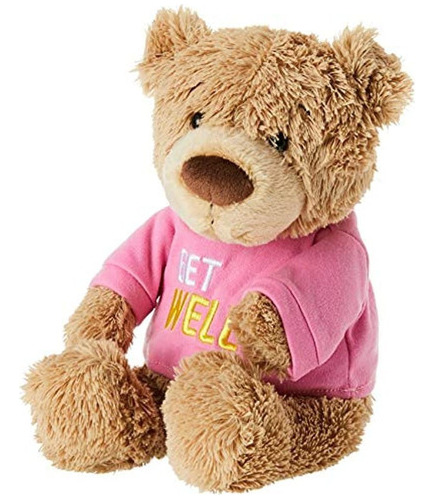 Gund Get Well Camiseta Teddy Bear Animal De Peluche Plush Pi