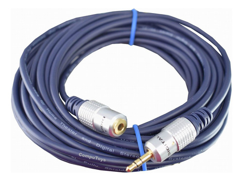 Cable Extensor Stereo Plug Jack 7.5 M Alta Calidad Computoys