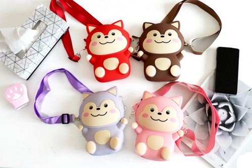 Imagen 3 de 5 de Bolso Silicona De Moda Estilo Coreano Con Correa