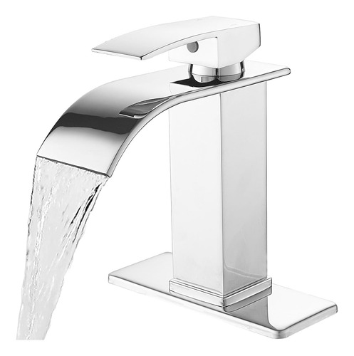 Grifo De Baño En Cascada De Acero Inoxidable De Una Sola Man