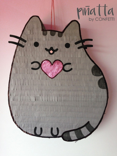 Piñata - Gato Pusheen  - Artesanal