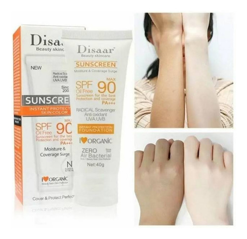 Protector Solar Disaar Sunscreen Fps90 Orgánico 40gr.