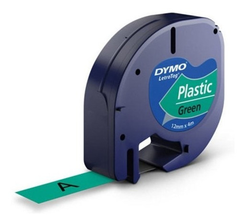 Cinta Plastica Para Rotuladora Dymo Letratag Lt91334 Verde