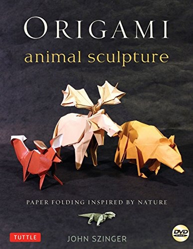 El Plegado De Papel De La Escultura Animal De Origami Se Ins