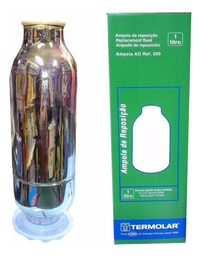 Repuesto Termolar Ampolla Vidrio 1 Litro Tienda Pepino Chimarrita Mundial Personal Termo Frio Calor