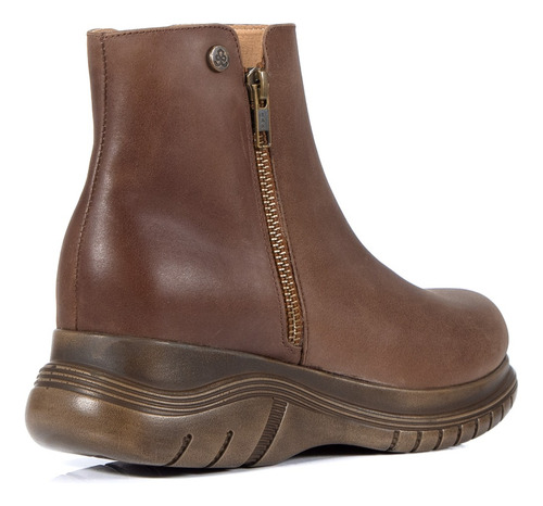 Botas Mujer Citadina Cuero Cierre Lateral Plataforma Magio