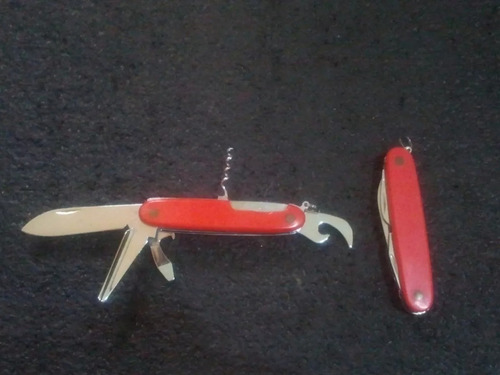 Inox Navaja Pocket Tools Nomada Roja C/saca Corcho