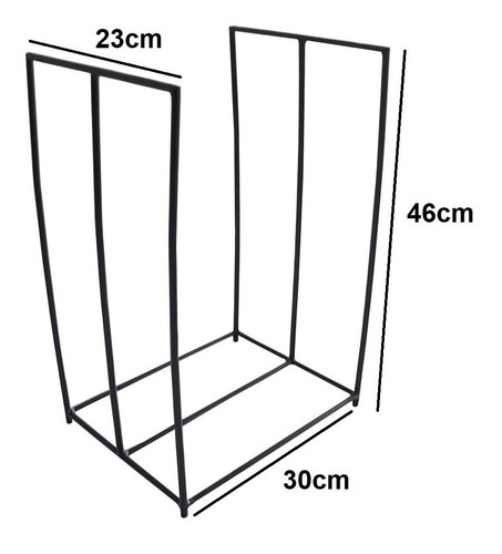 Suporte De Lenha Rustica Para Lareira Fogão Churrasqueira