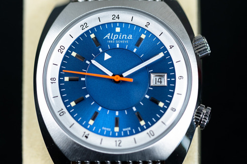 Relógio Alpina Startimer Pilot Heritage Gmt Automatic Prateado