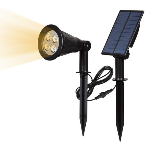 Pincho Solar Para Jardin 2w Con Fotocelula Luz Calida Mvc