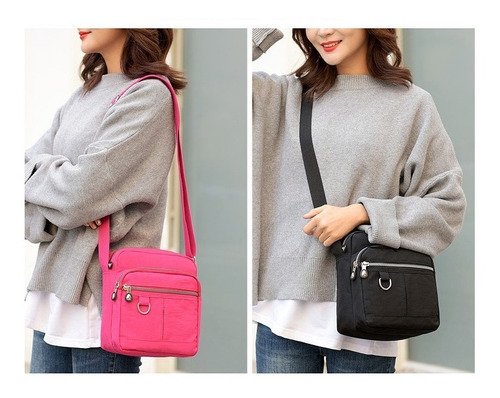 Imagen 7 de 7 de Bolsa De Hombro De Nailon Impermeable Liviana
