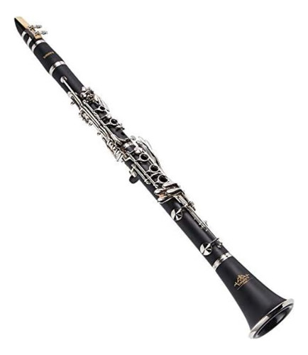 Clarinete Yanason B Flat 17 Key Con 2 Barriles, Estuche, Sop