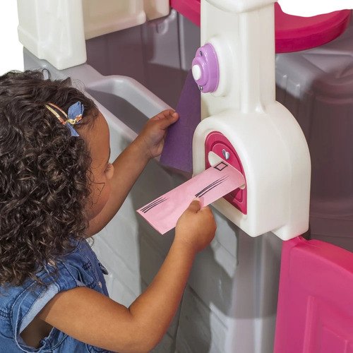 Juego Casa Infantil Chalet De Campo Con Parrilla Color Rosa Casa De Campo