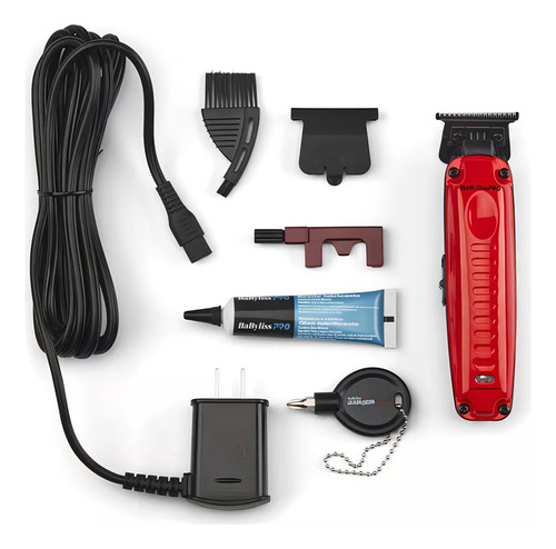 Kit Combo Babyliss Lo Pro Trimmer Rojo Y Shaver Fx3 Profesional Estuche