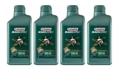 Kit C/4 Óleo Motor Castrol Magnatec 10w40 Exclusi Api Sn