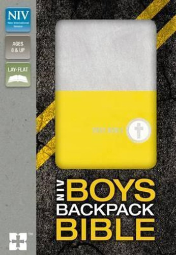 Biblia En Inles Infantil Niv Boys' Bible Compact Yellow/gray