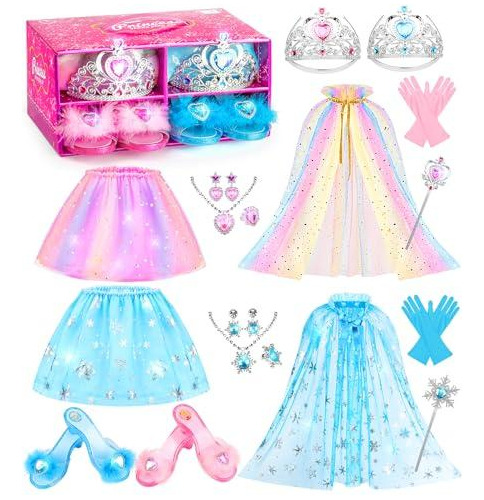 Set Accesorios De Vestir Y Zapatos De Princesa Para Niñas