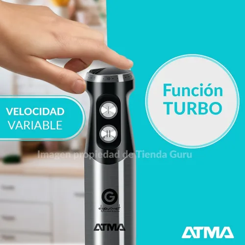 Licuadora De Mano Atma 800w Inox Pica Bate Mixer Lm5076e