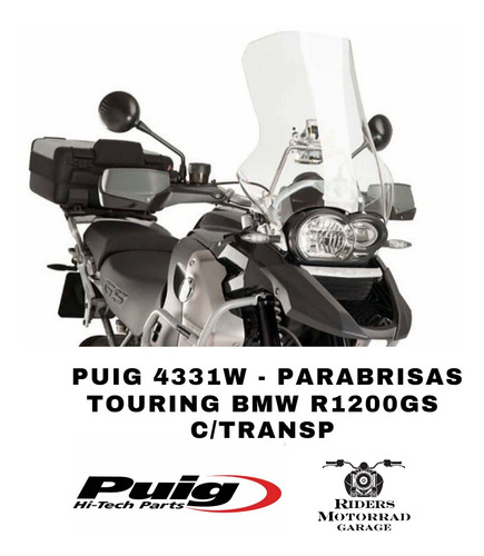 Imagen 1 de 1 de Parabrisas Moto Bmw R1200gs C/transp. - Puig 4331w