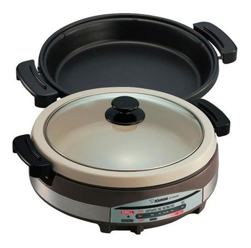 Panela Zojirushi Multifuncional Sukiyaki Epraq30xj 220v Cor Marrom