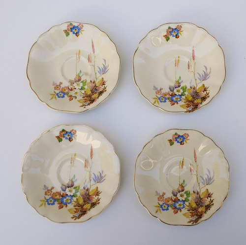 Platos De Porcelana Antiguos Ingleses J G Meakin Pack X 4