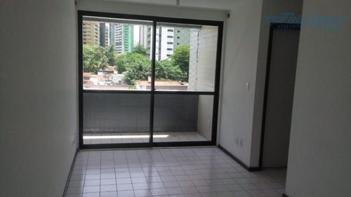 Imagem 3 de 30 de Apartamento Com 2 Dormitórios, 66 M² - Venda Por R$ 330.000,00 Ou Aluguel Por R$ 1.500,00/mês - Casa Forte - Recife/pe - Ap0619